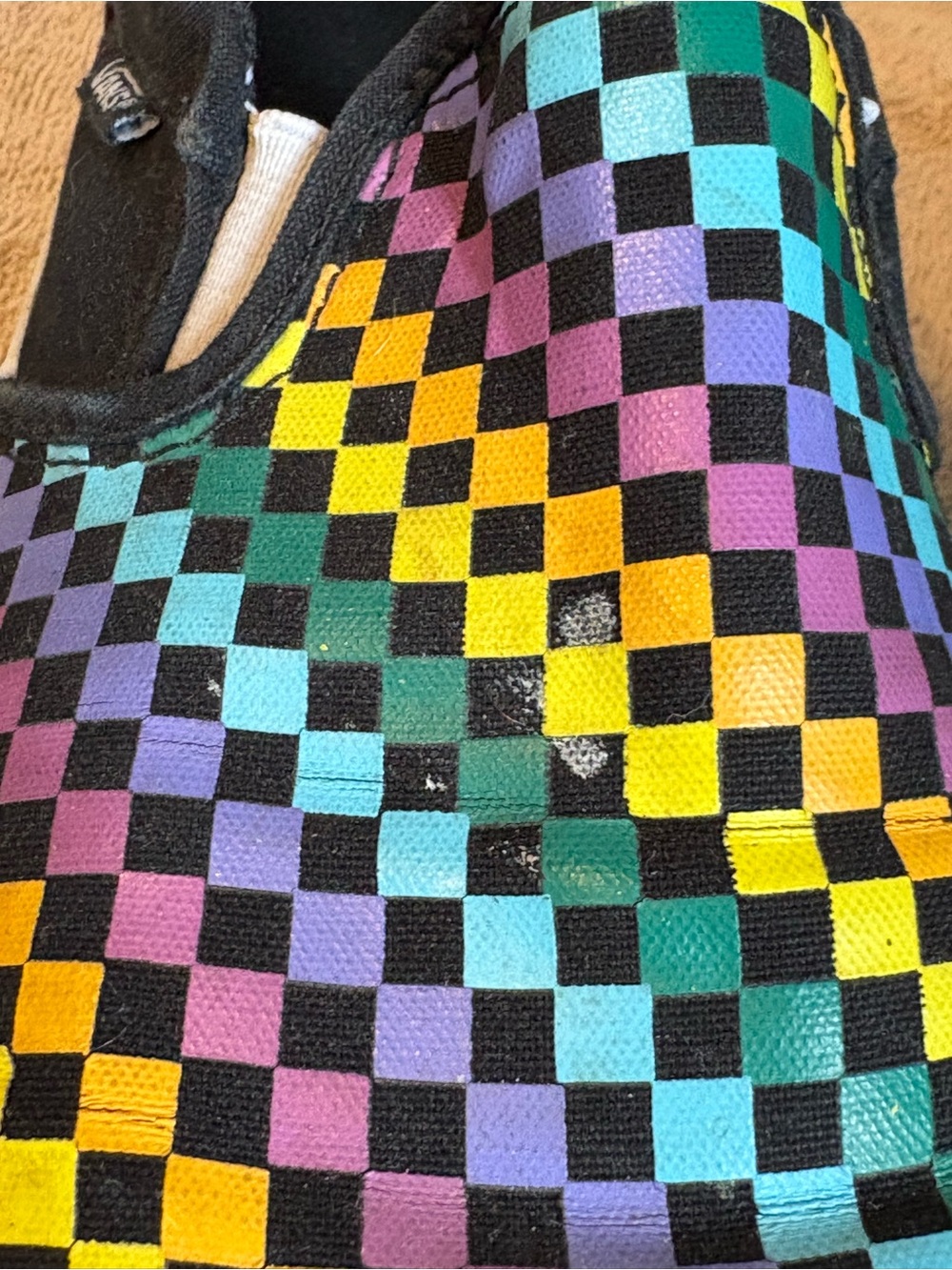 Vans Slip-On in bright colors Checkerboard - Picture 3 of 7